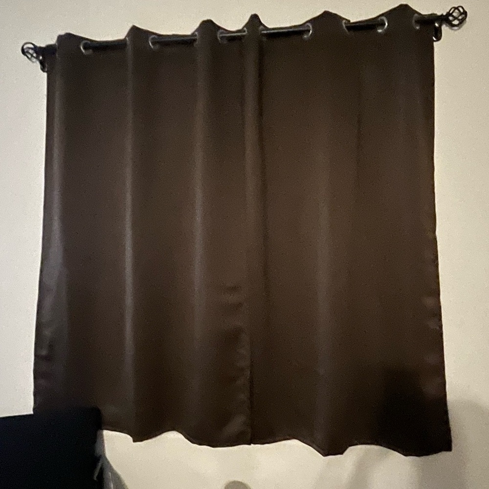 3 Sets of Brown Blackout Curtains